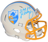 LADD McCONKEY SIGNED LOS ANGELES CHARGERS RETRO SPEED MINI HELMET BECKETT