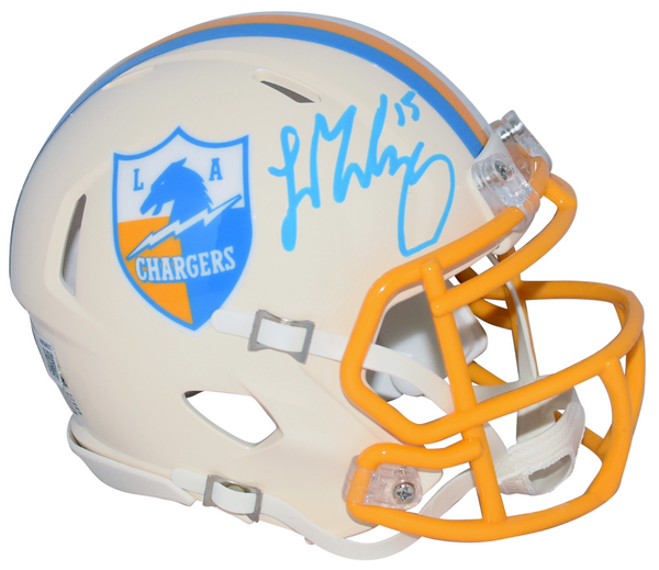LADD McCONKEY SIGNED LOS ANGELES CHARGERS RETRO SPEED MINI HELMET BECKETT