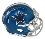 ROGER STAUBACH AUTOGRAPHED SIGNED DALLAS COWBOYS SPEED BLAZE MINI HELMET JSA