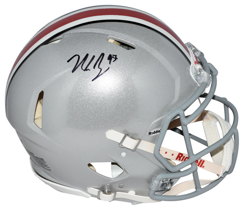 NICK BOSA AUTOGRAPHED OHIO STATE BUCKEYES AUTHENTIC SPEED HELMET BECKETT