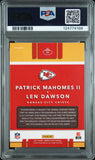 PATRICK MAHOMES SIGNED 2017 PANINI DONRUSS OPTIC ILLUSIONS RC PSA 9 AUTO 10