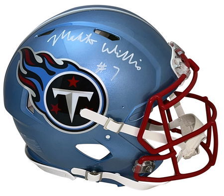 CHUBA HUBBARD SIGNED CAROLINA PANTHERS AUTHENTIC SPEED HELMET BECKETT