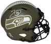 EARL THOMAS SIGNED SEATTLE SEAHAWKS SALUTE TO SERVICE FULL SIZE HELMET BECKETT