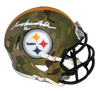 TERRY BRADSHAW SIGNED PITTSBURGH STEELERS CAMO SPEED MINI HELMET BECKETT