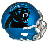 JEREMY CHINN SIGNED CAROLINA PANTHERS FLASH FULL SIZE SPEED HELMET BECKETT