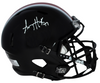 AJ HAWK AUTOGRAPHED OHIO STATE BUCKEYES BLACK FULL SIZE SPEED HELMET BECKETT