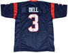 TANK DELL AUTOGRAPHED SIGNED HOUSTON TEXANS #3 NAVY JERSEY BECKETT