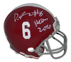 DEVONTA SMITH SIGNED ALABAMA CRIMSON TIDE MINI HELMET W/ HEISMAN 2020