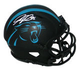 GREG OLSEN SIGNED CAROLINA PANTHERS ECLIPSE SPEED MINI HELMET BECKETT