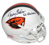 TERRY BAKER AUTOGRAPHED SIGNED OREGON STATE BEAVERS WHITE MINI HELMET JSA
