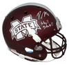PRESTON SMITH SIGNED MISSISSIPPI STATE BULLDOGS FULL SIZE HELMET BECKETT