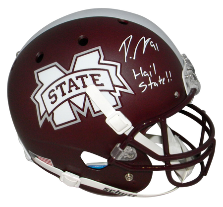RYAN FITZPATRICK AUTOGRAPHED HARVARD CRIMSON FULL SIZE SPEED HELMET BECKETT