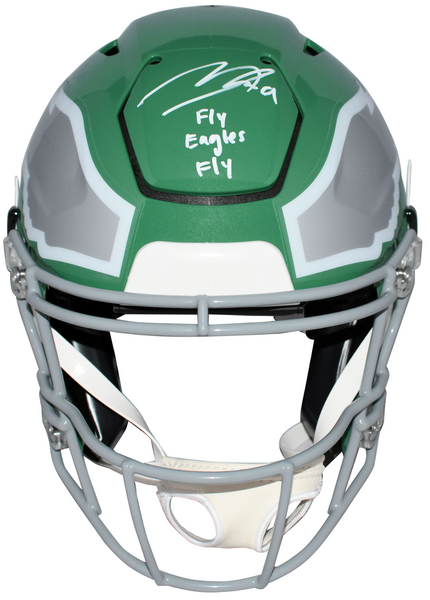 MAKAI LEMON SIGNED PHILADELPHIA EAGLES KELLY GREEN AUTHENTIC SPEEDFLEX HELMET