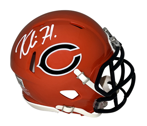 KHALIL HERBERT AUTOGRAPHED CHICAGO BEARS 2022 SPEED MINI HELMET BECKETT