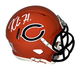 KHALIL HERBERT AUTOGRAPHED CHICAGO BEARS 2022 SPEED MINI HELMET BECKETT