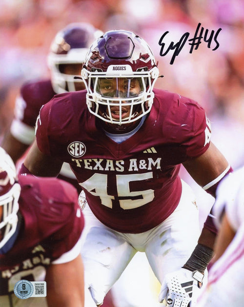 EDGERRIN COOPER AUTOGRAPHED TEXAS A&M AGGIES 8x10 PHOTO BECKETT