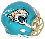 TREVOR LAWRENCE SIGNED JACKSONVILLE JAGUARS FLASH SPEED MINI HELMET FANATICS