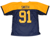 PRESTON SMITH AUTOGRAPHED SIGNED GREEN BAY PACKERS #91 THROWBACK JERSEY BECKETT
