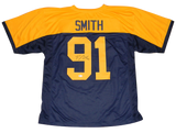 PRESTON SMITH AUTOGRAPHED SIGNED GREEN BAY PACKERS #91 THROWBACK JERSEY BECKETT