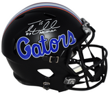 TIM TEBOW AUTOGRAPHED FLORIDA GATORS BLACK FULL SIZE SPEED HELMET W/ 07 HEISMAN