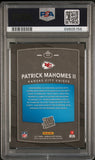 PATRICK MAHOMES SIGNED 2017 PANINI DONRUSS OPTIC RATED ROOKIE RC PSA 9 AUTO 10