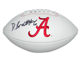 DEVONTA SMITH AUTOGRAPHED ALABAMA CRIMSON TIDE LOGO FOOTBALL BECKETT