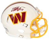 TERRY McLAURIN SIGNED WASHINGTON COMMANDERS RETRO SPEED MINI HELMET BECKETT
