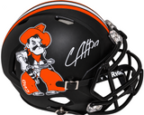 CHUBA HUBBARD SIGNED OKLAHOMA STATE COWBOYS PISTOL PETE FULL SIZE HELMET BECKETT