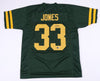 AARON JONES SIGNED AUTOGRAPHED GREEN BAY PACKERS #33 GREEN JERSEY BECKETT