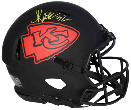 ERIC DICKERSON SIGNED SMU MUSTANGS RED CHROME AUTHENTIC HELMET W/ PONY EXPRESS