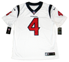 DESHAUN WATSON AUTOGRAPHED HOUSTON TEXANS #4 WHITE NIKE LIMITED JERSEY BECKETT