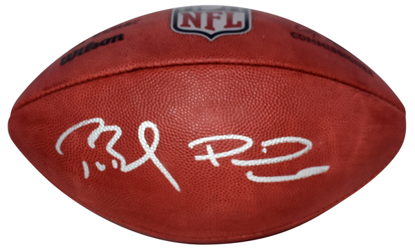 TOM BRADY & PATRICK MAHOMES SIGNED PATRIOTS CHIEFS WILSON NFL DUKE FOOTBALL