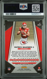 PATRICK MAHOMES SIGNED 2017 PANINI SILVER PRIZM ROOKIE RC #269 PSA 9 AUTO 10