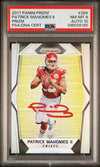 PATRICK MAHOMES SIGNED 2017 PANINI PRIZM ROOKIE #269 RC PSA 8 AUTO 10