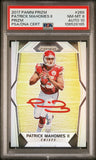 PATRICK MAHOMES SIGNED 2017 PANINI PRIZM ROOKIE #269 RC PSA 8 AUTO 10
