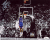 MARIO CHALMERS AUTOGRAPHED KANSAS JAYHAWKS THE SHOT 8x10 PHOTO JSA