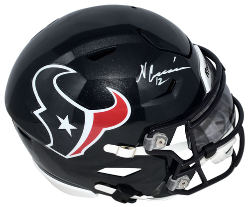 NICO COLLINS AUTOGRAPHED HOUSTON TEXANS SPEEDFLEX MIDI HELMET BECKETT
