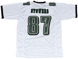 ELI STOWERS AUTOGRAPHED PHILADELPHIA EAGLES #87 WHITE JERSEY BECKETT