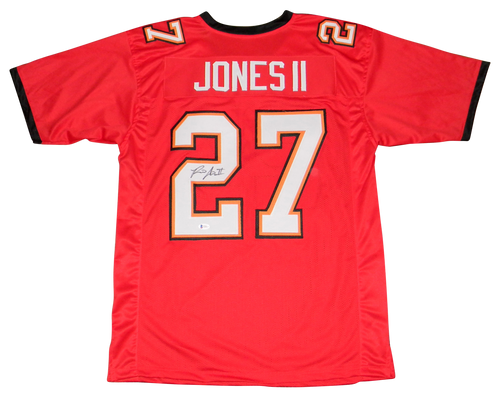 RONALD JONES II AUTOGRAPHED TAMPA BAY BUCS BUCCANEERS #27 RED JERSEY BECKETT