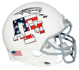 JOHNNY MANZIEL AUTOGRAPHED TEXAS A&M AGGIES WHITE USA MINI HELMET BECKETT