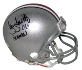 TROY SMITH SIGNED OHIO STATE BUCKEYES MINI HELMET BECKETT W/ 06 HEISMAN