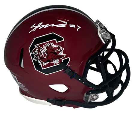 SPENCER RATTLER SIGNED NEW ORLEANS SAINTS ECLIPSE SPEED MINI HELMET BECKETT