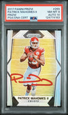 PATRICK MAHOMES SIGNED 2017 PANINI SILVER PRIZM ROOKIE #269 RC PSA 8 AUTO 10