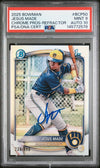 JESUS MADE SIGNED 2025 BOWMAN CHROME REFRACTOR 1ST RC /499 PSA 9 AUTO 10