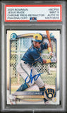 JESUS MADE SIGNED 2025 BOWMAN CHROME REFRACTOR 1ST RC /499 PSA 9 AUTO 10