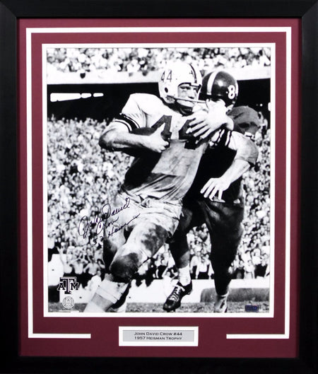 LEELAND McELROY SIGNED TEXAS A&M AGGIES 16x20 FRAMED PHOTO COA