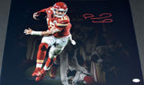 PATRICK MAHOMES SIGNED KANSAS CITY CHIEFS SUPER BOWL LIV 16x20 PHOTO JSA