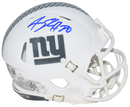 JEREMY SHOCKEY SIGNED NEW YORK GIANTS SALUTE TO SERVICE 3 MINI HELMET BECKETT