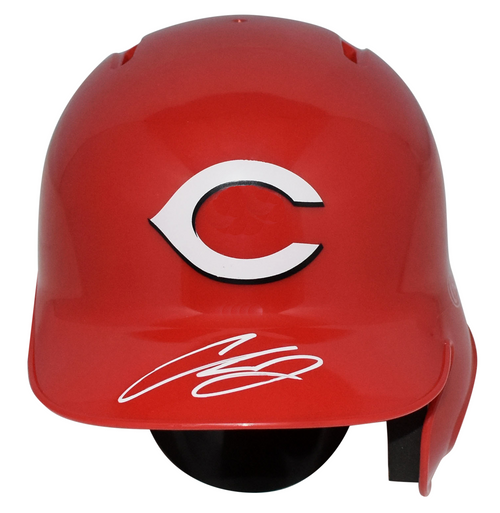 CHASE BURNS SIGNED CINCINNATI REDS RAWLINGS MINI BATTING HELMET BECKETT