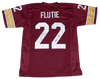 DOUG FLUTIE AUTOGRAPHED BOSTON COLLEGE EAGLES #22 JERSEY BECKETT W/ HEISMAN 84